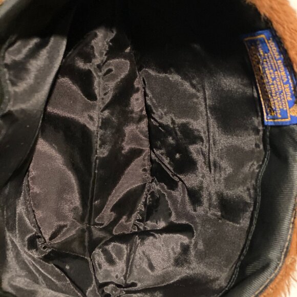 Vintage Pendleton Hat Brown Fur Trim Wool Aviator (Medium) - Picture 8 of 11